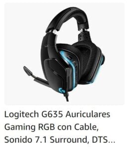 Logitech G635 Auriculares Cable